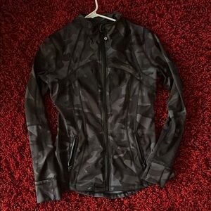 Lululemon Athletica Black Camo Jacket